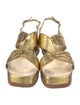 Dries Van Noten Patent Leather Slingback Sandals