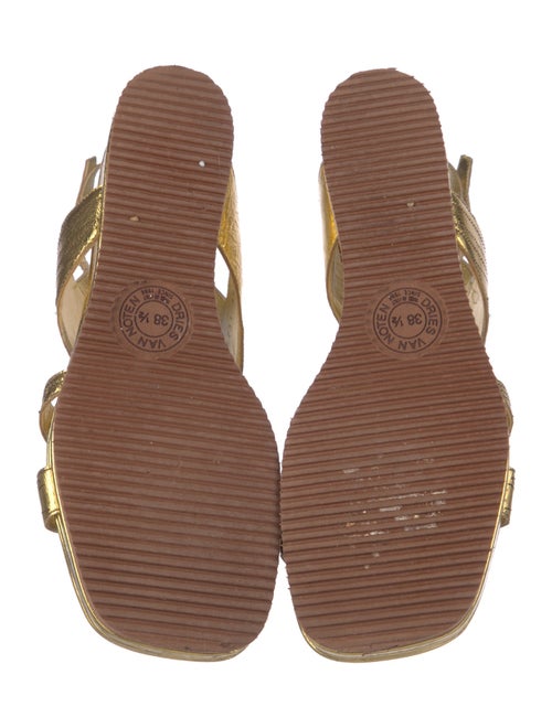 Dries Van Noten Patent Leather Slingback Sandals