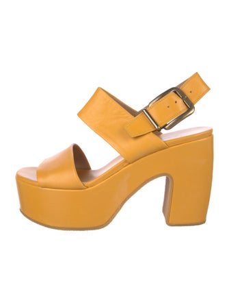 Dries Van Noten Vegan Leather Slingback Sandals