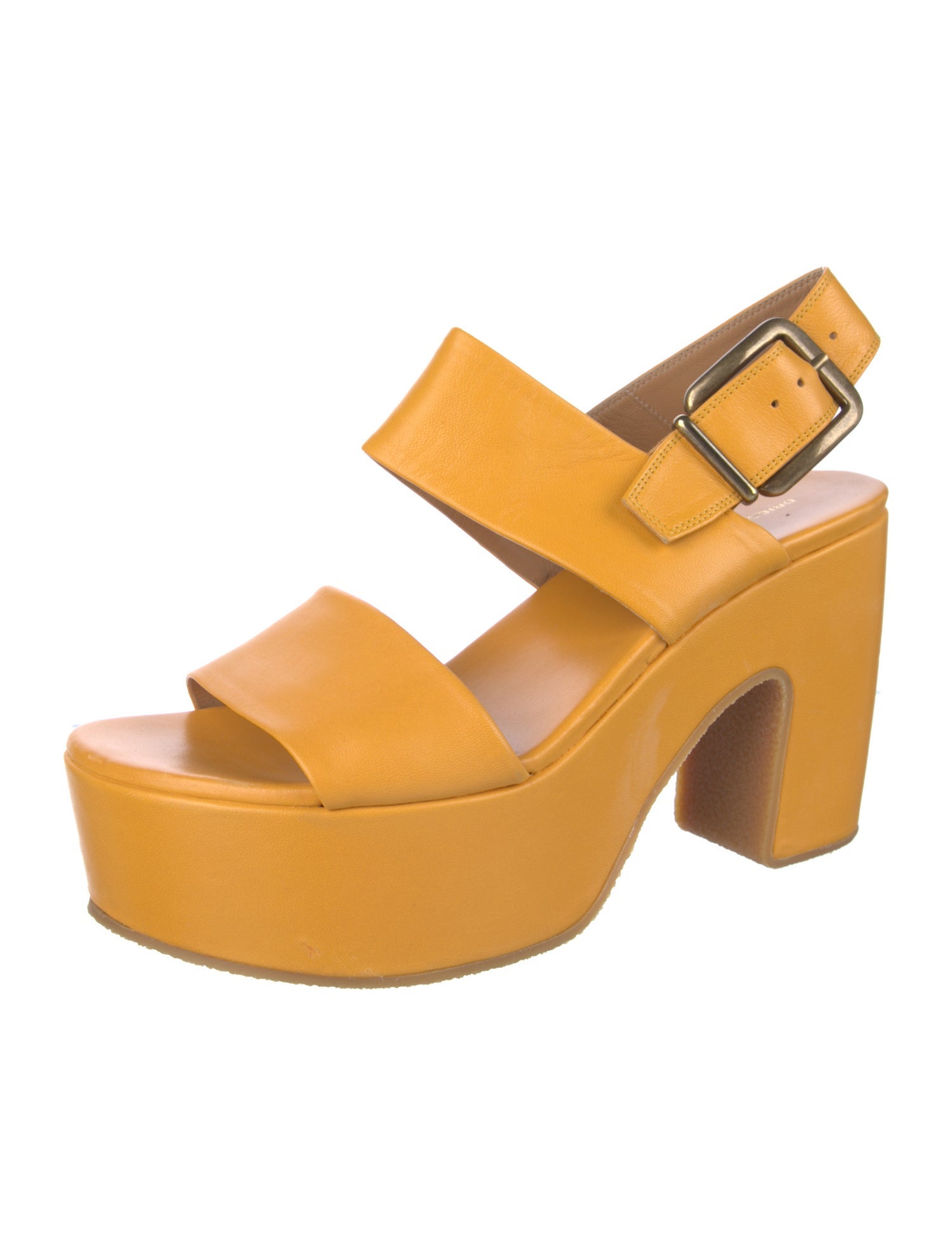 Dries Van Noten Vegan Leather Slingback Sandals