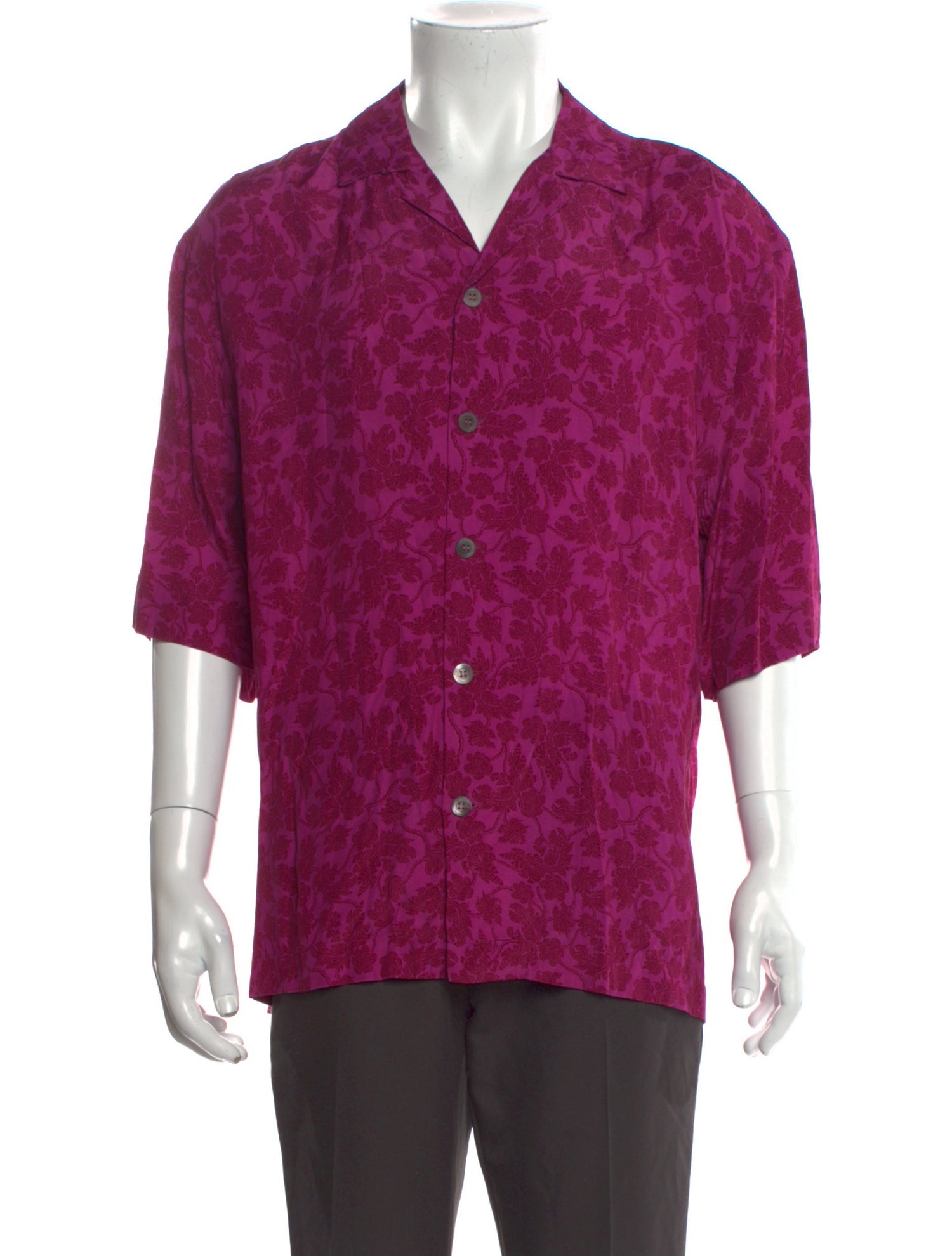 Dries Van Noten Printed Short Sleeve Shirt