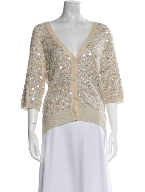 Dries Van Noten Merino Wool Patterned Crop Top