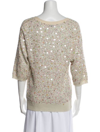 Dries Van Noten Merino Wool Patterned Crop Top