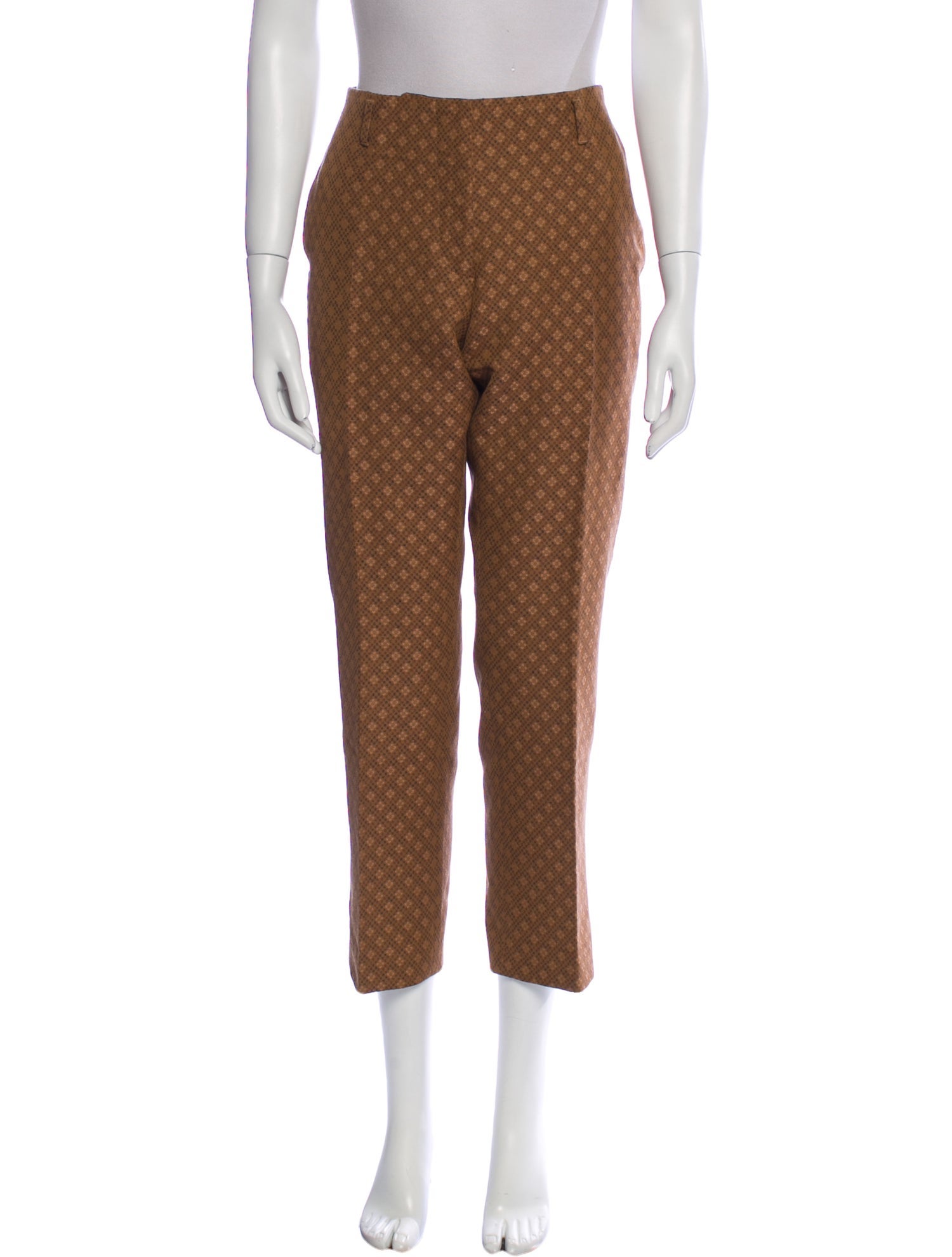 Dries Van Noten Wool Straight Leg Pants