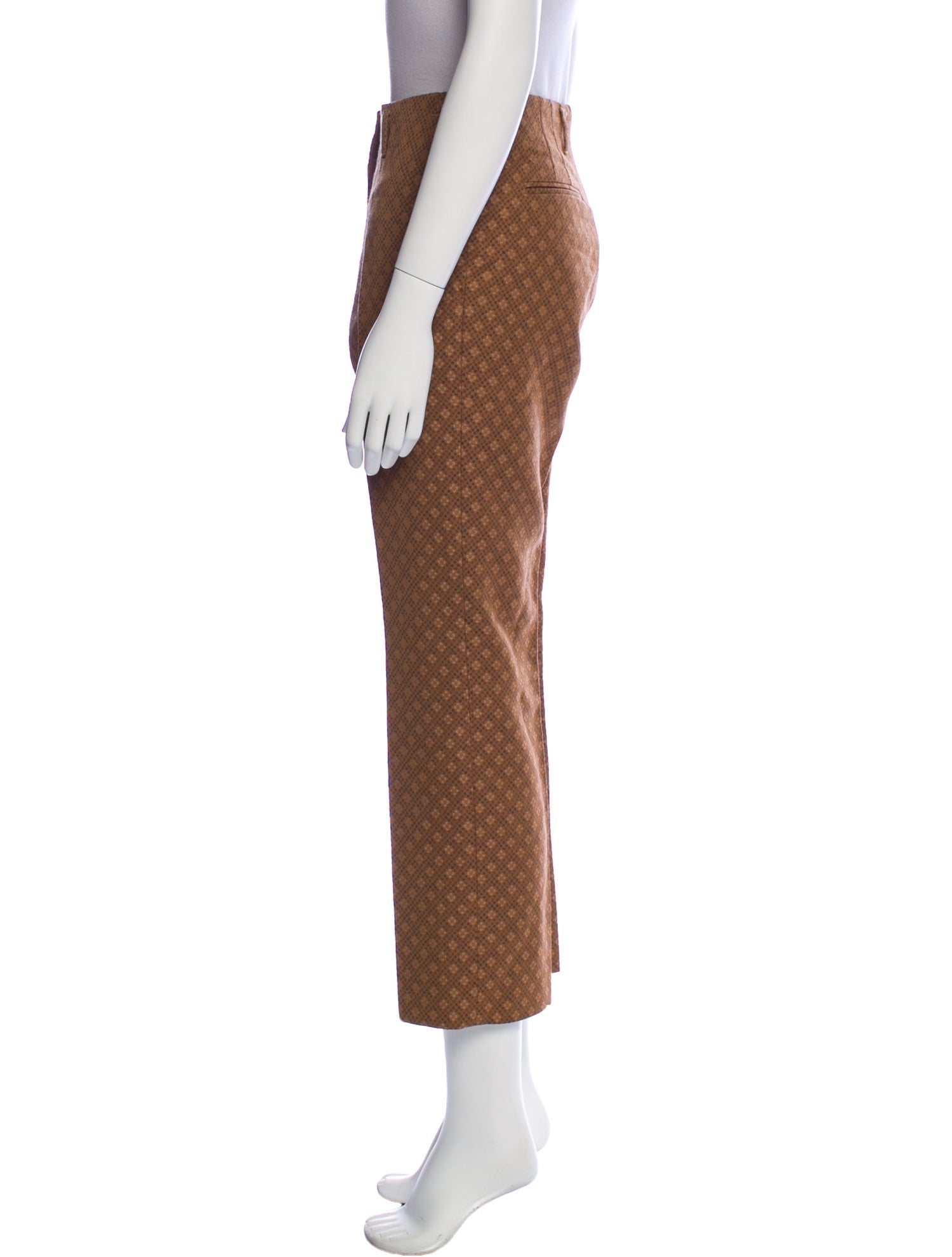 Dries Van Noten Wool Straight Leg Pants