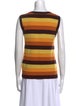 Dries Van Noten Striped Scoop Neck Top