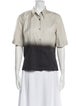Dries Van Noten Short Sleeve Button-Up Top