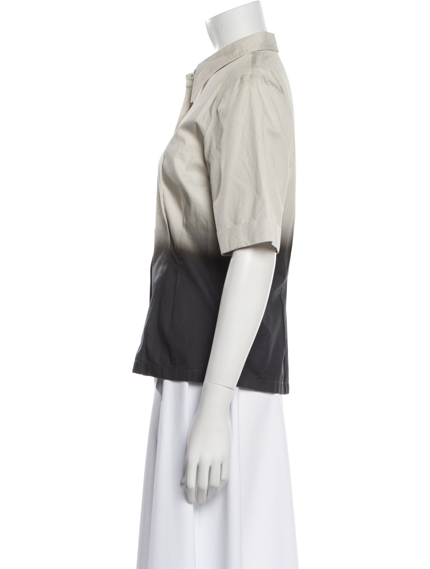 Dries Van Noten Short Sleeve Button-Up Top