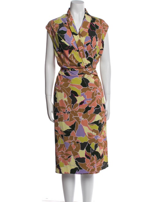 Dries Van Noten Floral Print Midi Length Dress
