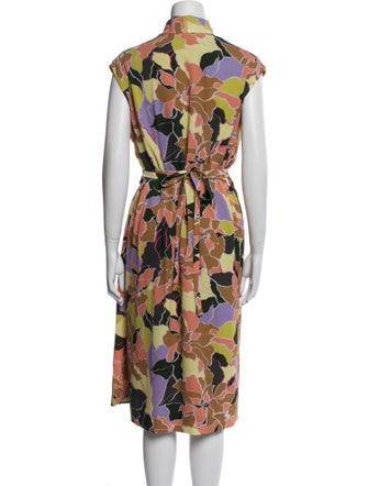 Dries Van Noten Floral Print Midi Length Dress
