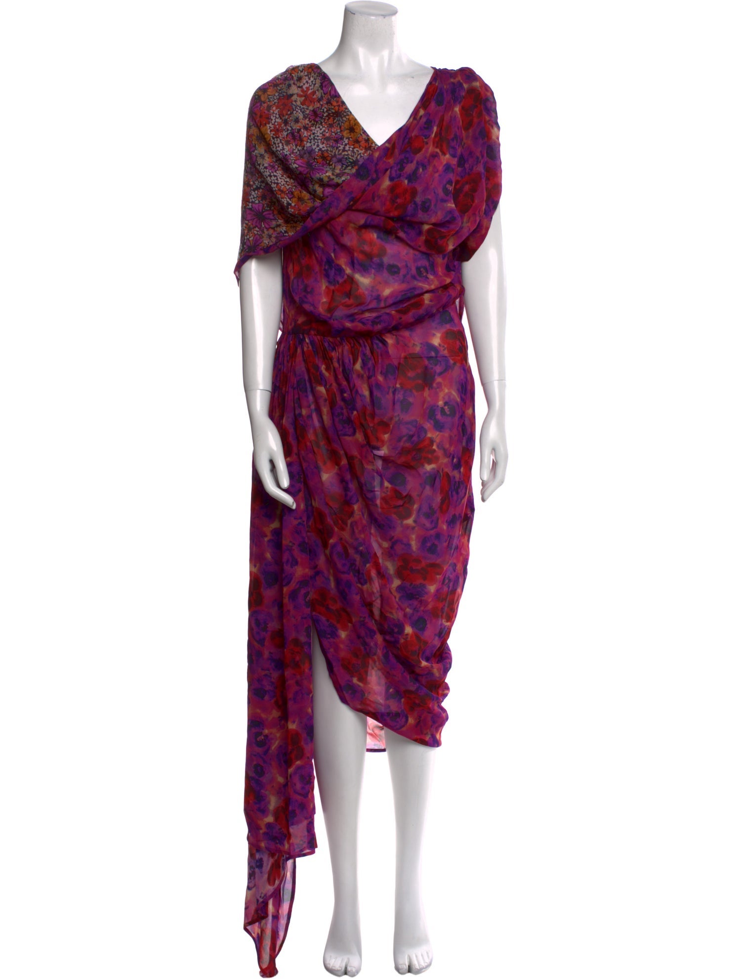 Dries Van Noten Printed Long Dress