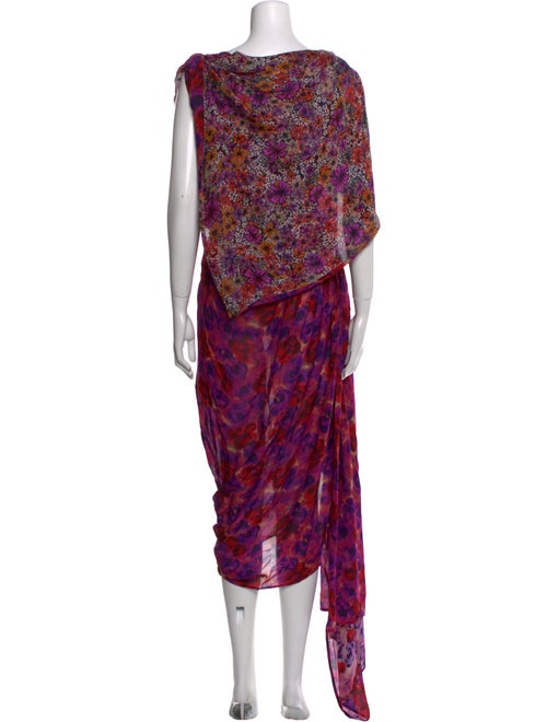 Dries Van Noten Printed Long Dress