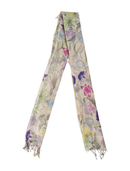 Dries Van Noten Floral Print Scarf