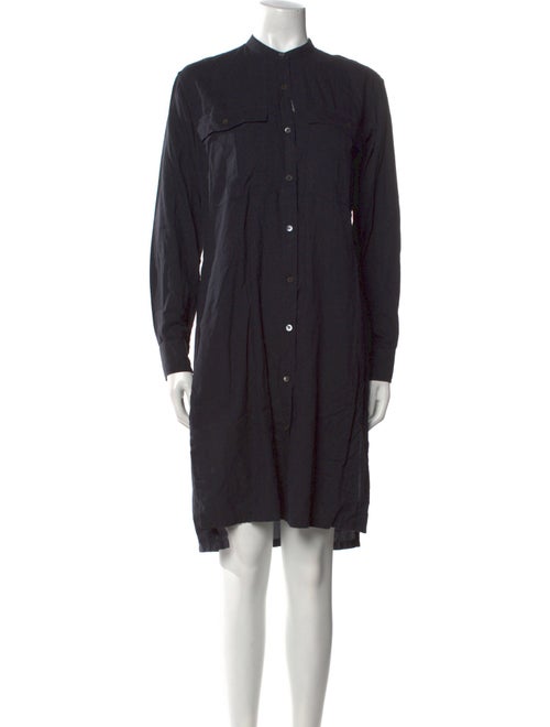 Dries Van Noten Mock Neck Knee-Length Dress