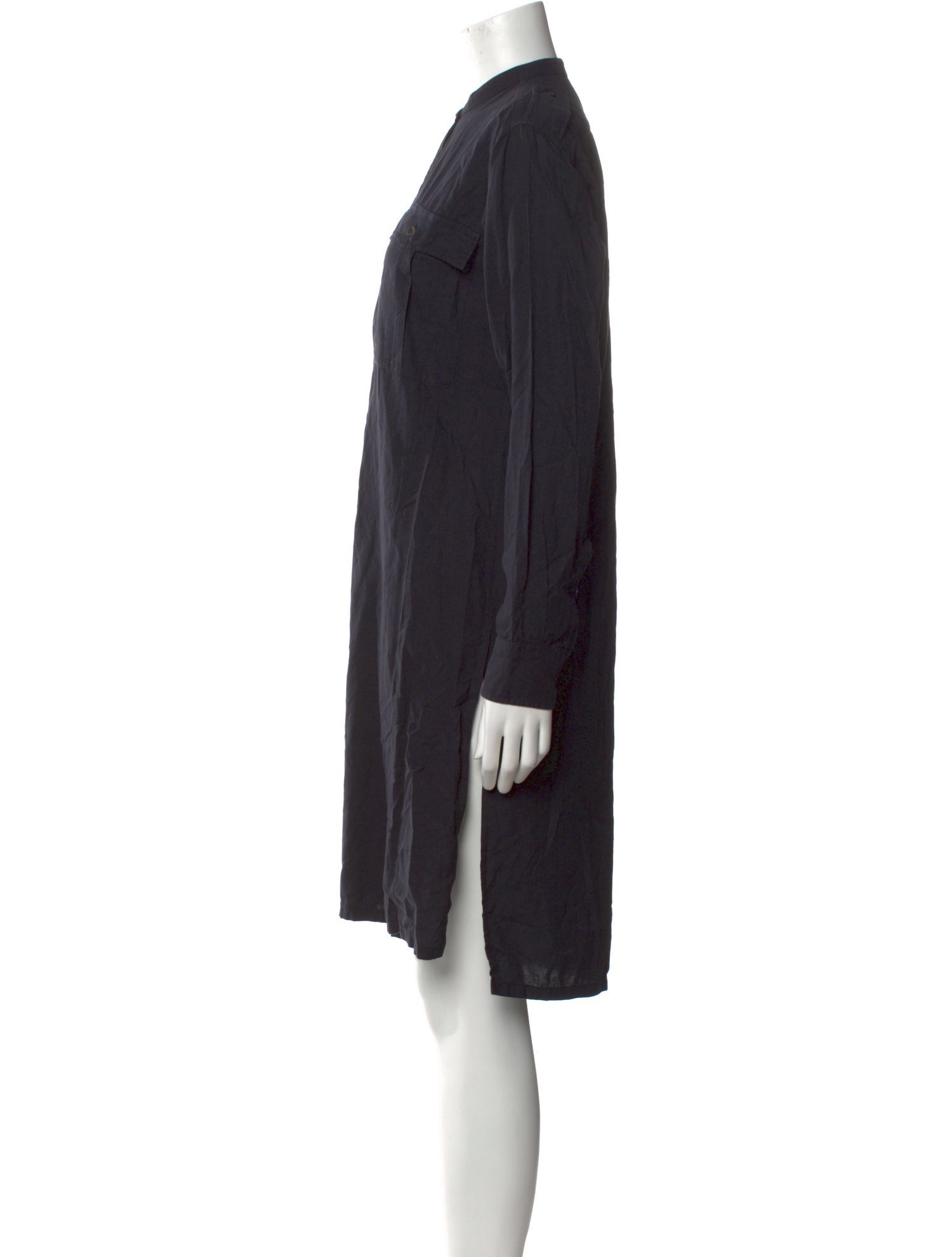 Dries Van Noten Mock Neck Knee-Length Dress