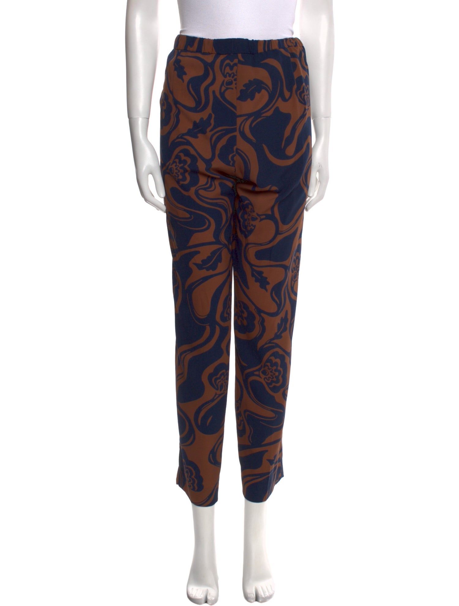 Dries Van Noten Printed Straight Leg Pants