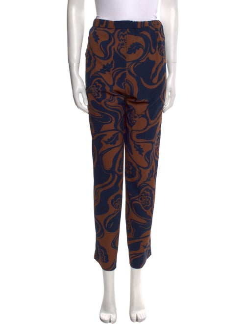 Dries Van Noten Printed Straight Leg Pants