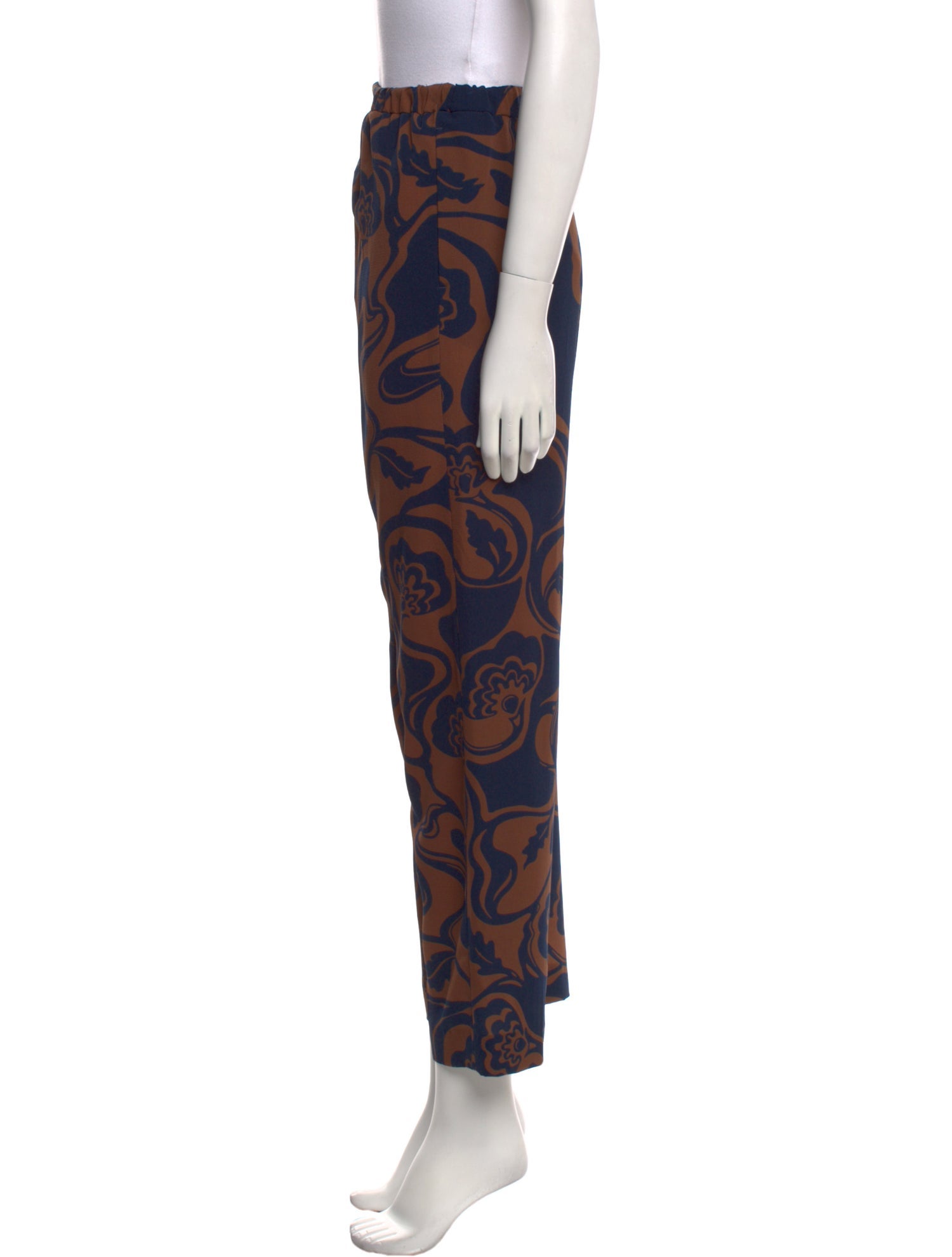 Dries Van Noten Printed Straight Leg Pants
