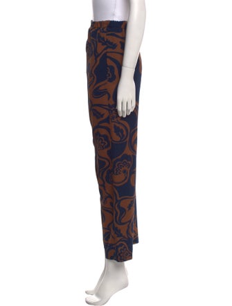 Dries Van Noten Printed Straight Leg Pants