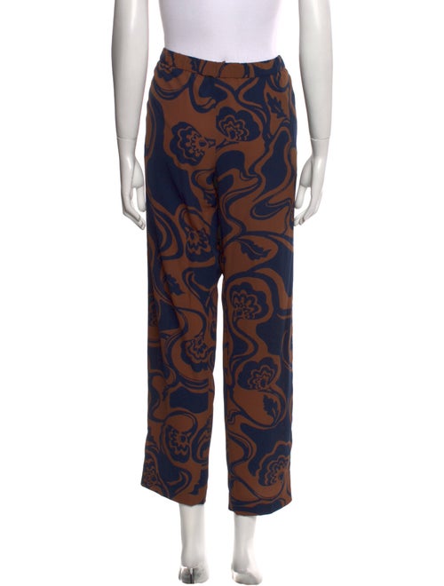 Dries Van Noten Printed Straight Leg Pants