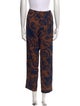 Dries Van Noten Printed Straight Leg Pants