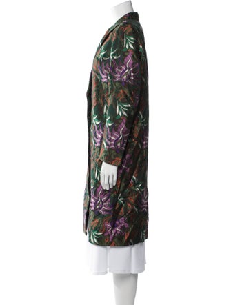 Dries Van Noten Floral Print Coat