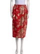 Dries Van Noten Printed Knee-Length Skirt