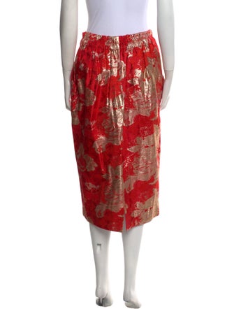 Dries Van Noten Printed Knee-Length Skirt