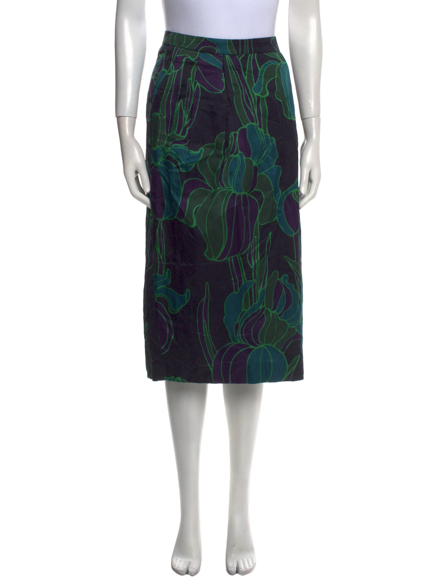Dries Van Noten Printed Knee-Length Skirt