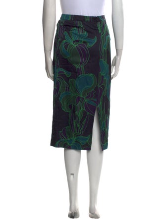 Dries Van Noten Printed Knee-Length Skirt