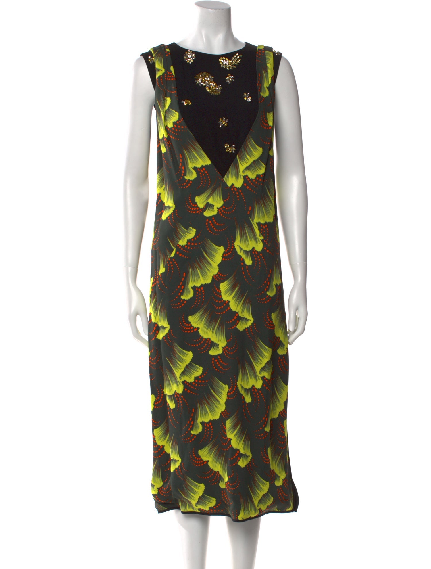 Dries Van Noten Printed Midi Length Dress