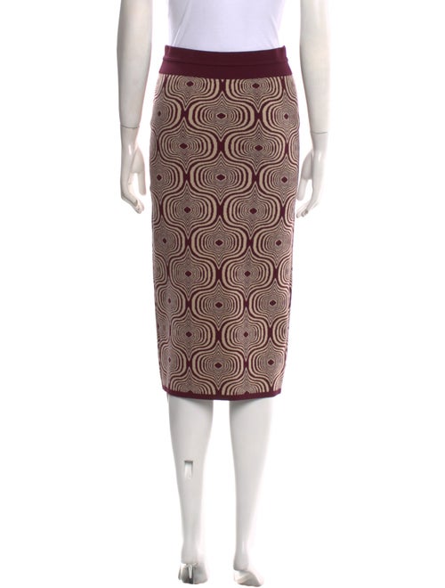 Dries Van Noten Printed Knee-Length Skirt