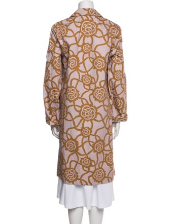 Dries Van Noten Printed Trench Coat