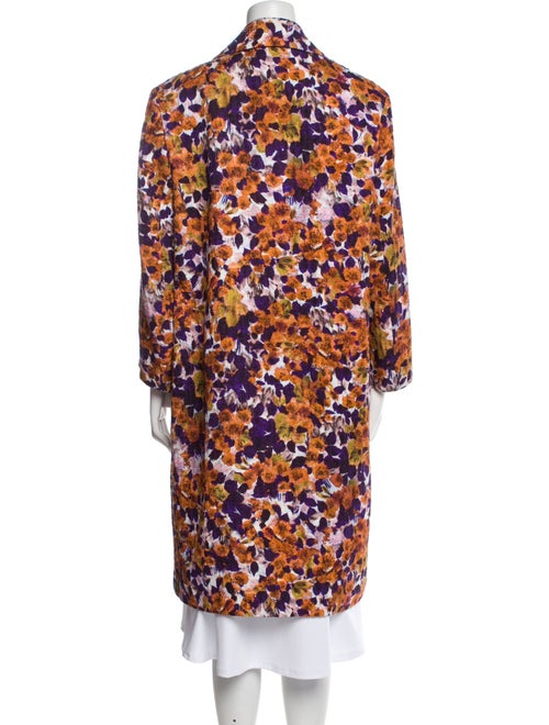 Dries Van Noten Floral Print Trench Coat