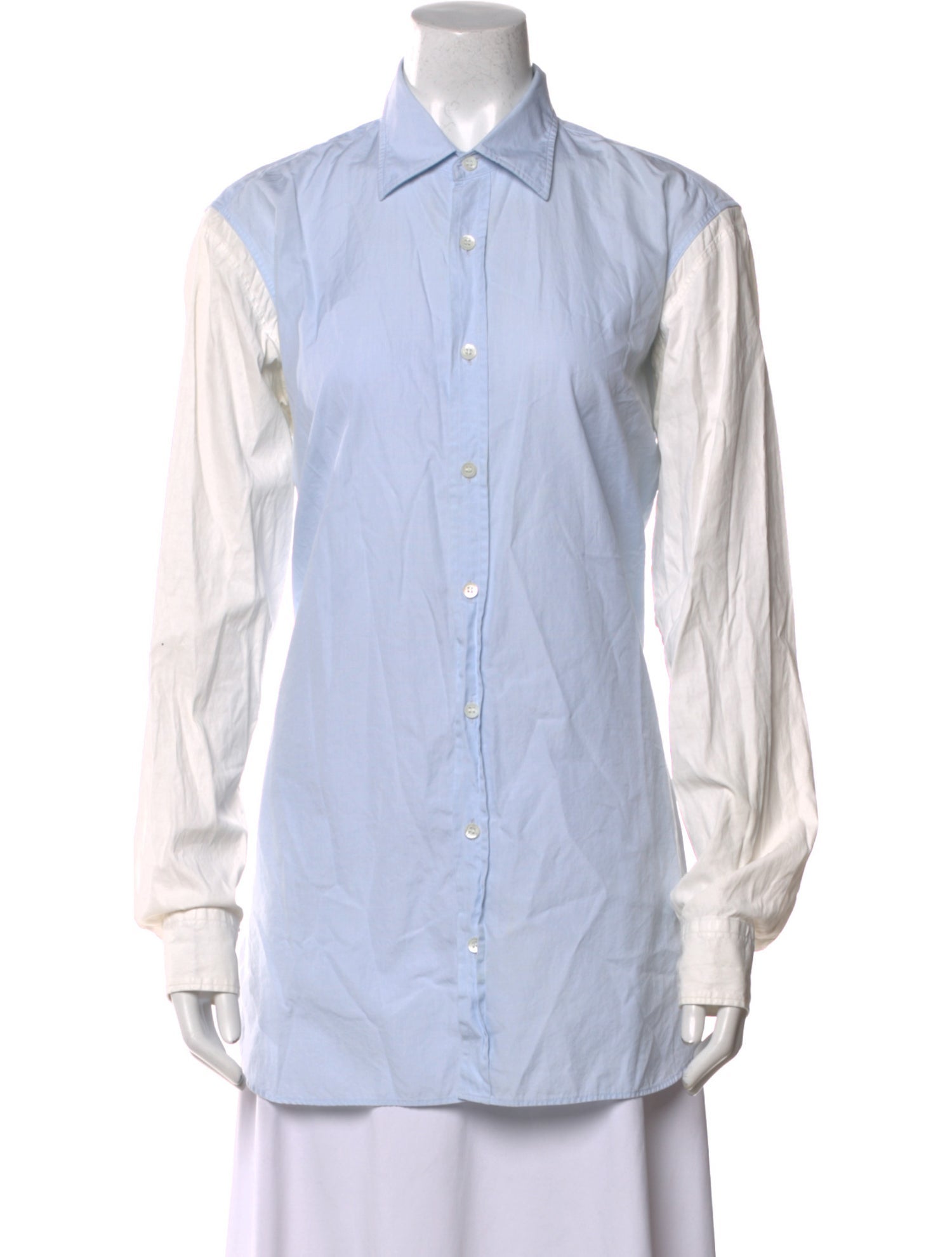 Dries Van Noten Long Sleeve Button-Up Top