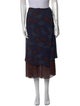 Dries Van Noten Printed Knee-Length Skirt