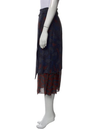Dries Van Noten Printed Knee-Length Skirt
