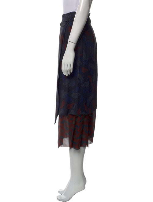 Dries Van Noten Printed Knee-Length Skirt