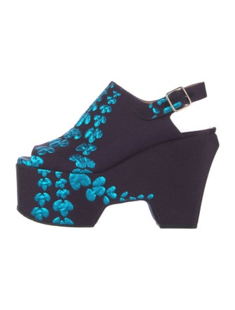 Dries Van Noten Printed Slingback Pumps