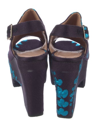 Dries Van Noten Printed Slingback Pumps