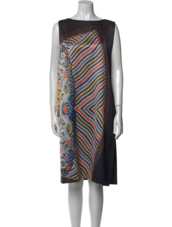 Dries Van Noten Printed Knee-Length Dress