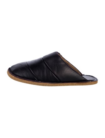 Dries Van Noten Leather Slippers