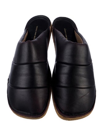 Dries Van Noten Leather Slippers