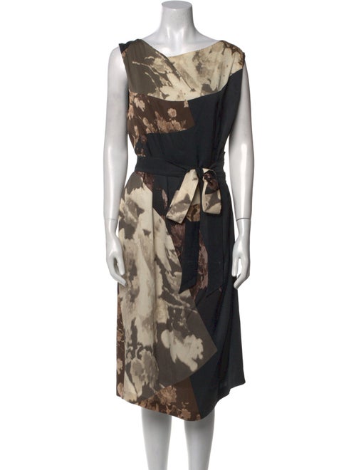 Dries Van Noten Silk Midi Length Dress