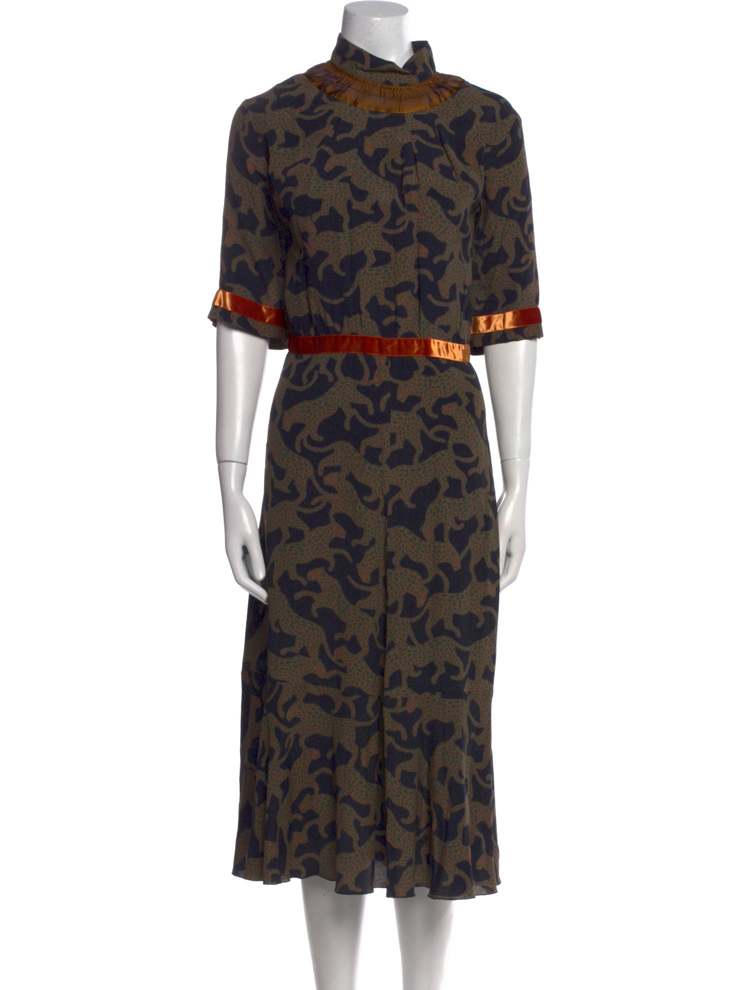 Dries Van Noten Printed Midi Length Dress