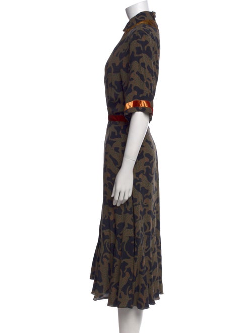 Dries Van Noten Printed Midi Length Dress