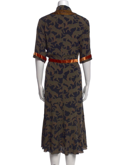 Dries Van Noten Printed Midi Length Dress