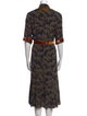 Dries Van Noten Printed Midi Length Dress
