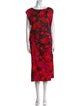 Dries Van Noten Floral Print Midi Length Dress