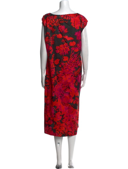 Dries Van Noten Floral Print Midi Length Dress